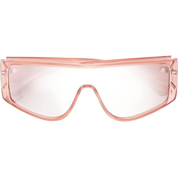 Steve Madden Sunglasses Oversized Light Crystal Pink Shield Style NWOT - Picture 11 of 12